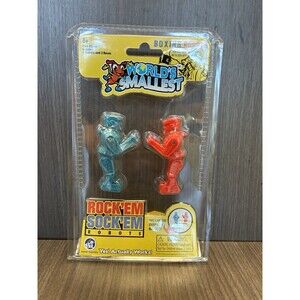 World's Smallest ROCK 'EM SOCK 'EM ROBOTS Boxing Toy Doll Mini Miniature NEW